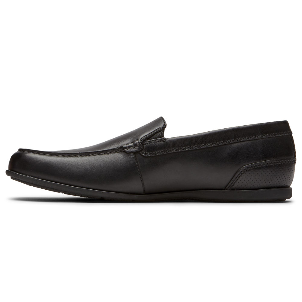 Sapato Vela Rockport Homem Pretas - Malcom Venetian - 61394LTKD